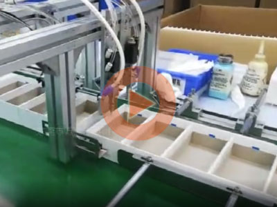 包裝禮盒行業在線式白膠滴膠