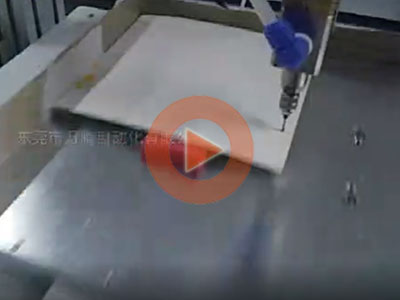 紙品行業自動抬針涂膠機案例