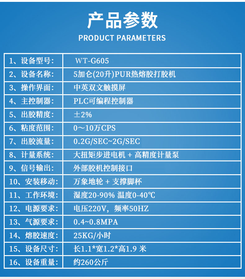 PUR熱熔膠打膠機工藝品雙頭擠膠機9